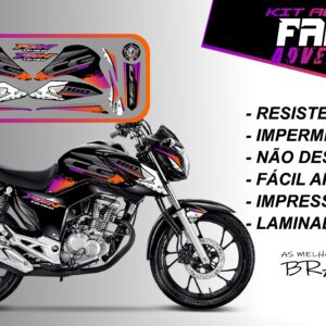 Kit de Adesivos fan 2022 160-ADVENTURE (moto preta)