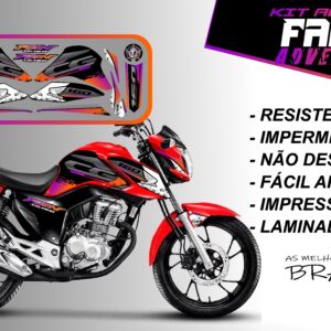 Kit de Adesivos fan 2022 160-ADVENTURE (moto vermelho)