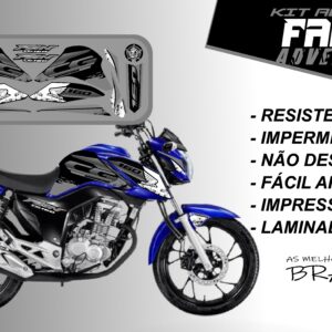 Kit de Adesivos fan 2022 160-ADVENTURE (moto azul)