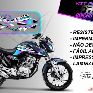 kit adesivo fan 160 2022-edição especial(moto grafite)