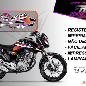 kit adesivo fan 160 2022-edição especial(moto preta)