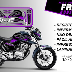 Kit de Adesivos fan 2022 160-ADVENTURE (moto grafite)