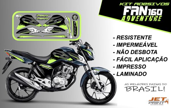 Kit de Adesivos fan 2022 160-ADVENTURE (moto grafite) - Imagem 15